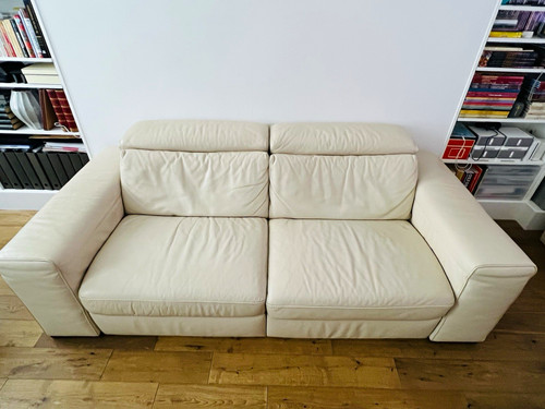 Natuzzi clyde leather seater - clyde, 3-seater