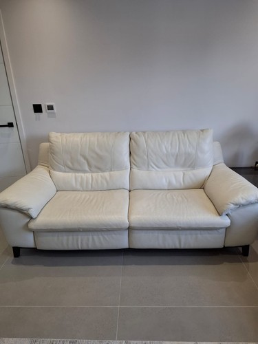 Natuzzi leather sofa reclining - sofa,