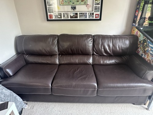Natuzzi brown leather - brown,