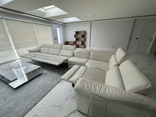 Natuzzi white leather sofa - natuzzi,