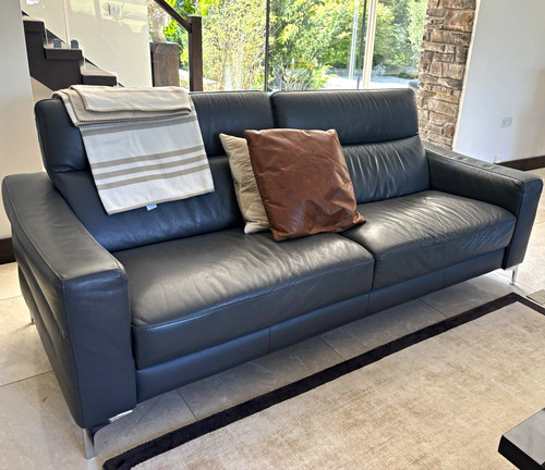 Natuzzi grey leather - natuzzi,