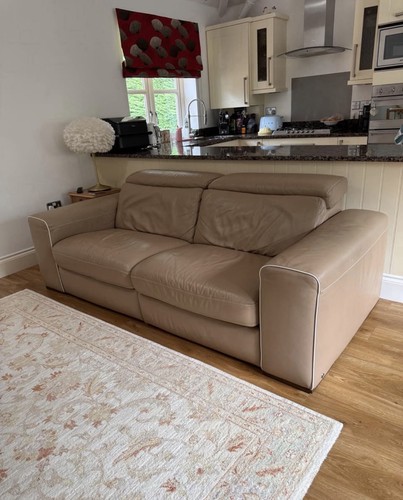 Natuzzi leather recliner sofa - recliner,
