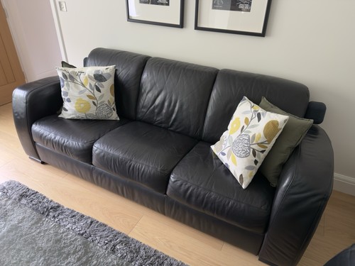 Natuzzi black top grain - natuzzi,