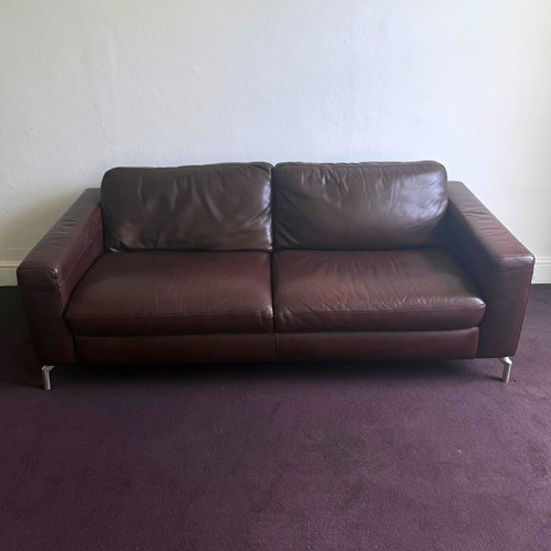 Natuzzi editions brown leather - natuzzi,
