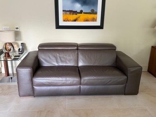 Natuzzi brown leather - natuzzi,