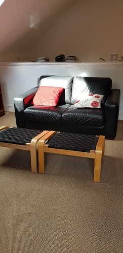 Natuzzi seater black - 2,
