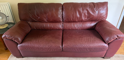 Natuzzi leather sofa - leather,