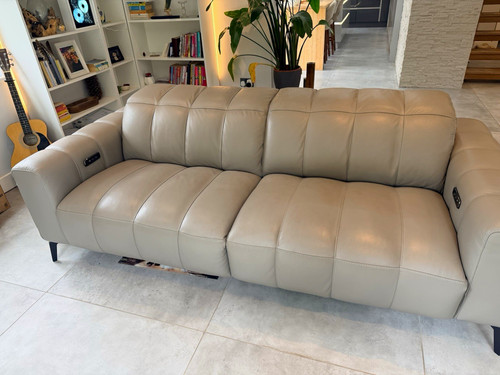 Natuzzi edition grey leather - natuzzi,