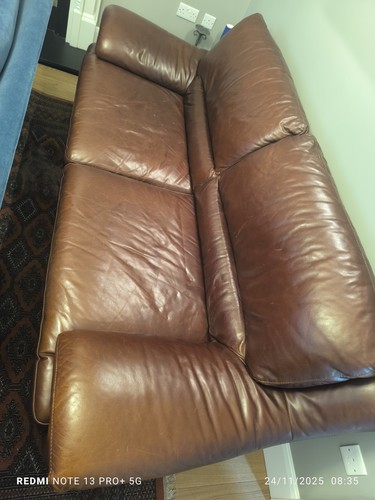 Natuzzi leather sofa hardy - natuzzi,