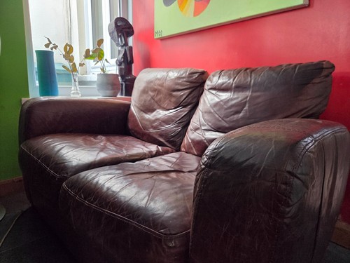 Brown seater natuzzi - brown,